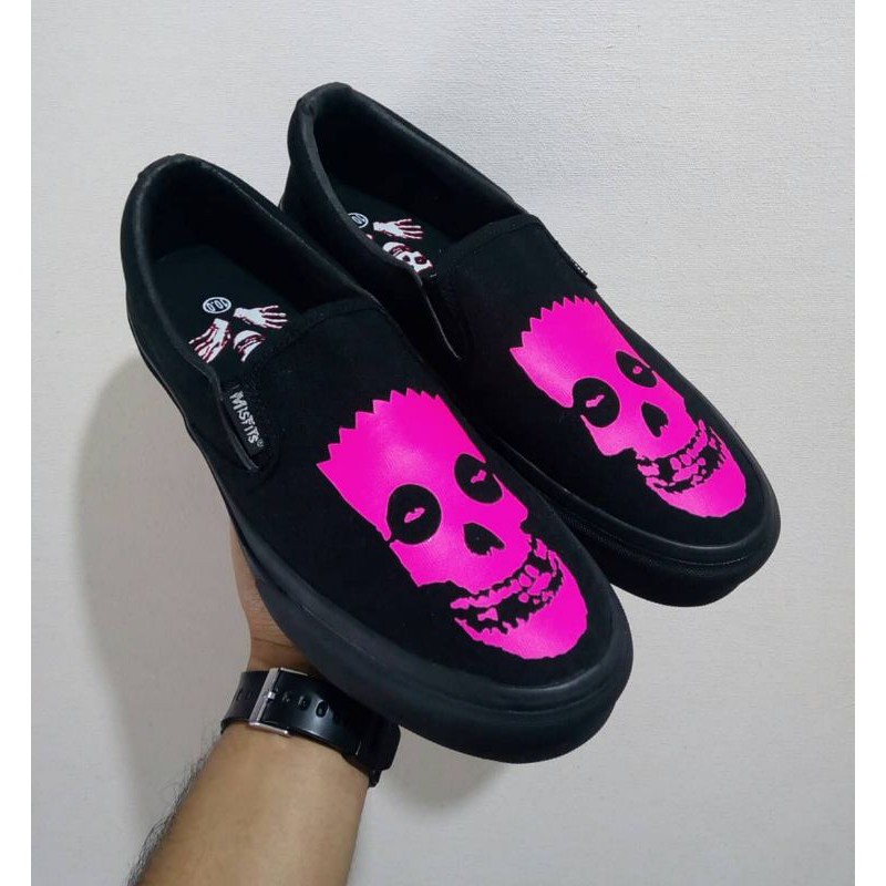 MISFITS Simpson Slip On "Pink"