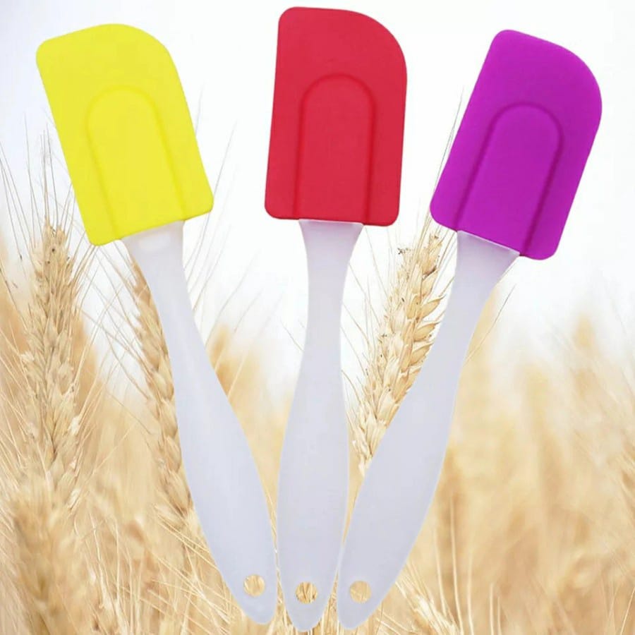 (VCM) Spatula Kue Silicon Gagang Bening/Spatula Silicon Scraper Baking Cake