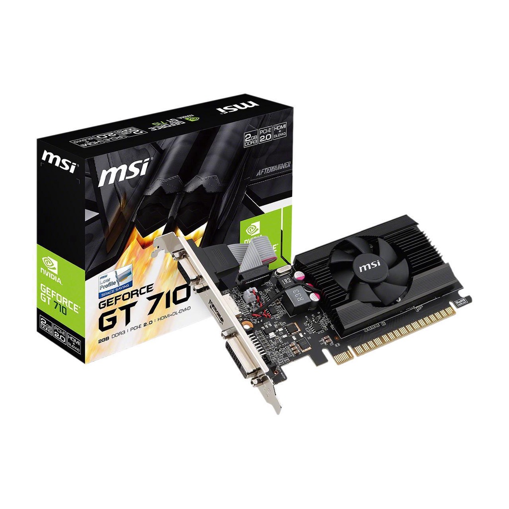 VGA Card MSI NVIDIA GEFORCE GT 710 2GB GDDR3 64bit HDMI,VGA,DVI