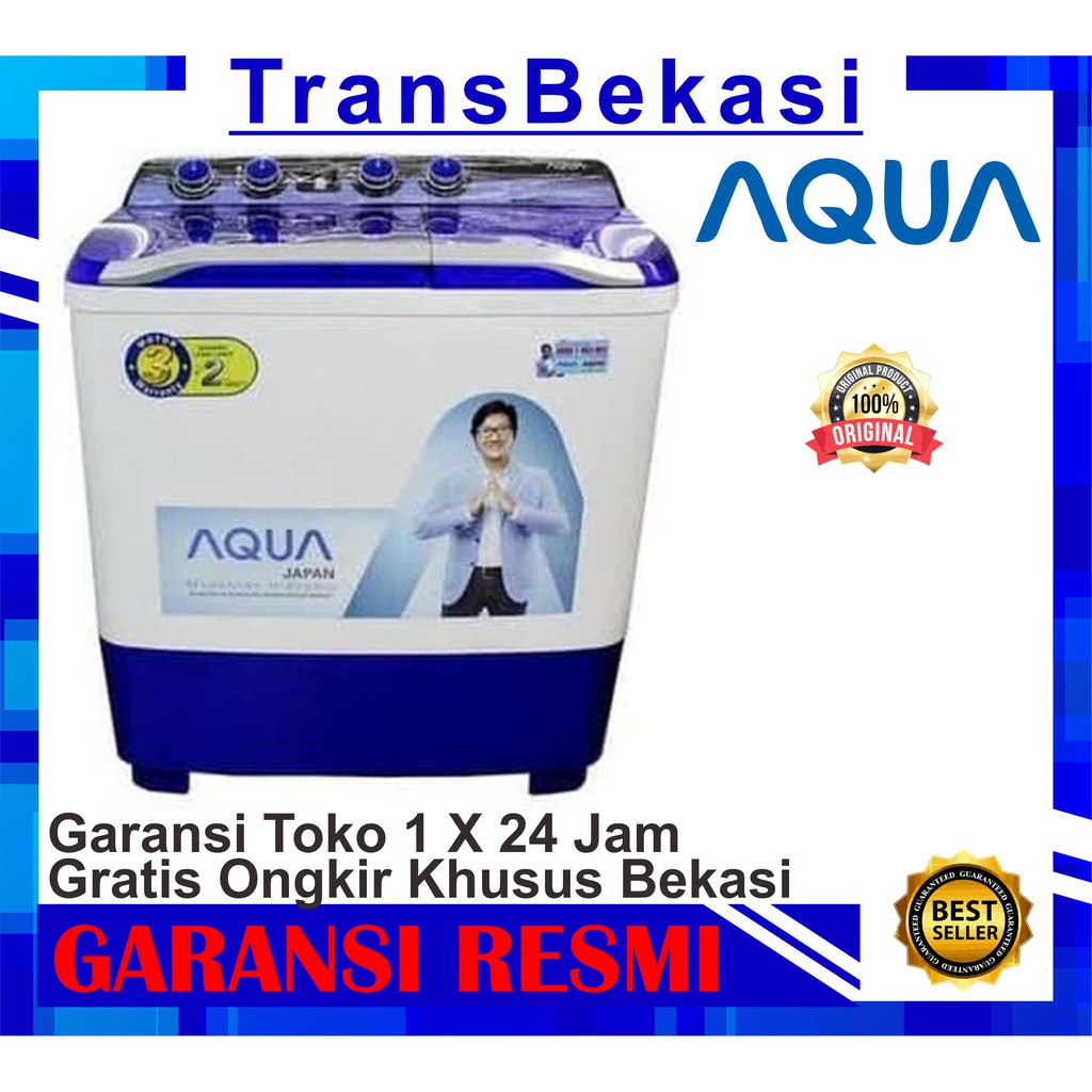 MESIN CUCI 2 TABUNG AQUA 10KG QW-1080XT