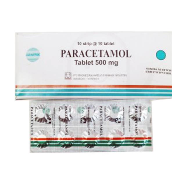 Paracetamol Tablet 1 box isi 100 tablet merk Bernofarm