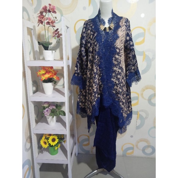 set batik outer Lace+rok lilit