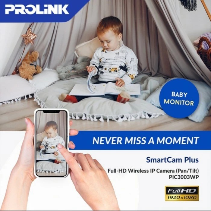 PROliNK IP CAM PIC3003WP Full HD 1080P Smart WiFi Pan / Tilt
