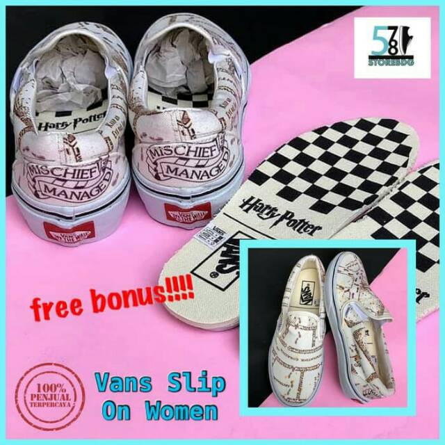 Sepatu Vans Slip On Harry Potter Women