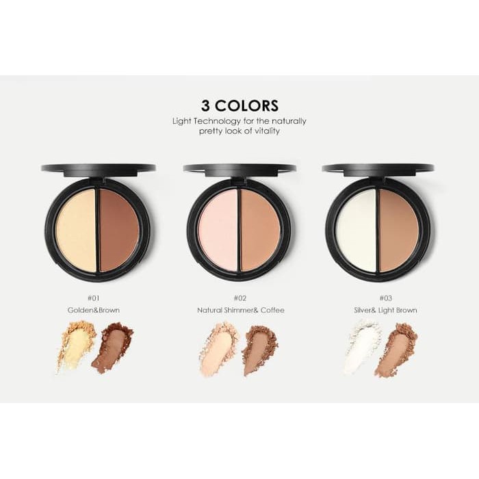 Focallure Bronzer Highlighter Contour Kit 3 in 1 Kit FA-05 FA05 FA 05