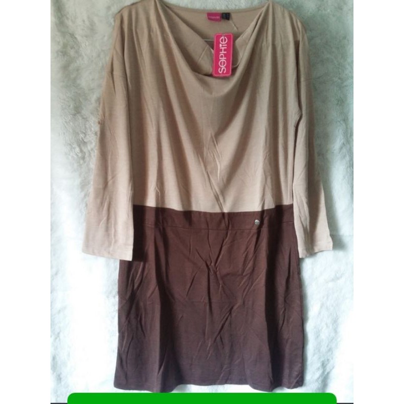 dress Sophie martin paris Original murah dress baru dania brown,S