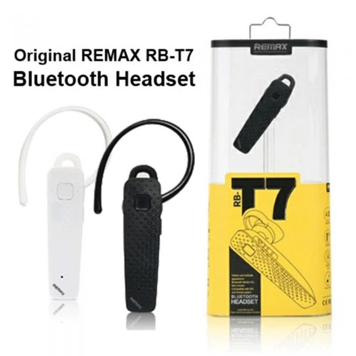 PROMO Earphone Bluetooth Remax RB T-7 - Hitam