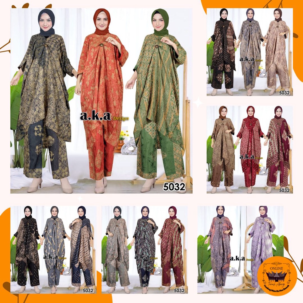 5032 | Setelan Celana Kaftan Batik Baby Semi Sutra Halusan Viscose Premium | A.K.A Design