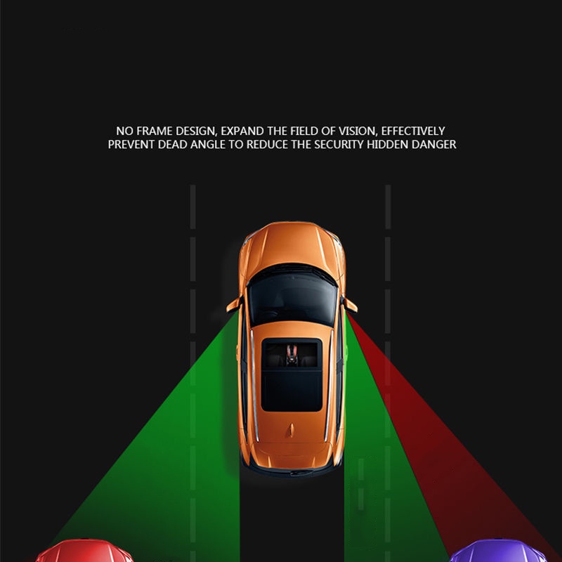 Kaca Spion Mobil Cermin Bulat Kecil 360-derajat Dapat Disesuaikan ultra-clear frameless Bantu Bolak Balik Kaca Cermin blind spot mirror