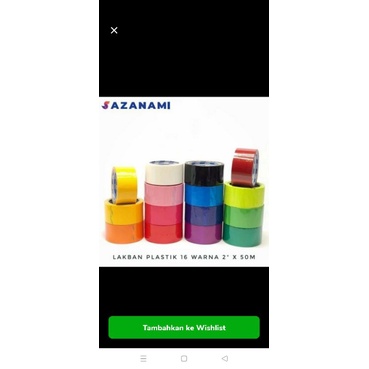 Lakban Sazanami warna opp 2inch 50m lakban lakban