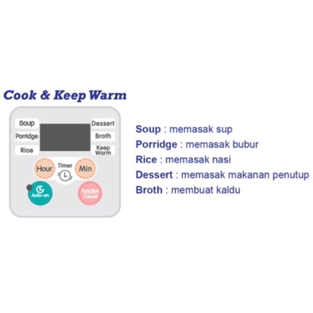 Baby Safe Slow Cooker 1,5 L With Auto Menu - Alat masak Mpasi LB06D