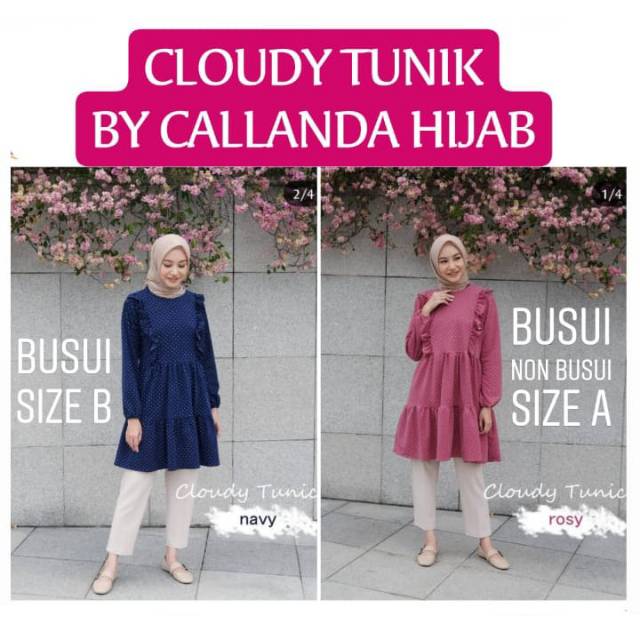 Cloudy Tunik Callanda Hijab