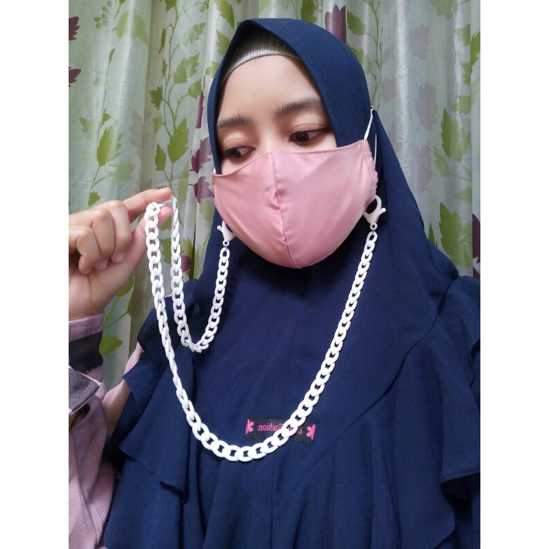 kalung masker / strapmask rantai warna