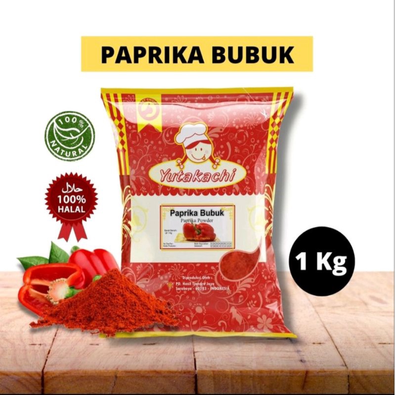 

paprika bubuk 1 kg yutakachi / bumbu rempah murni / premium red bell pepper powder