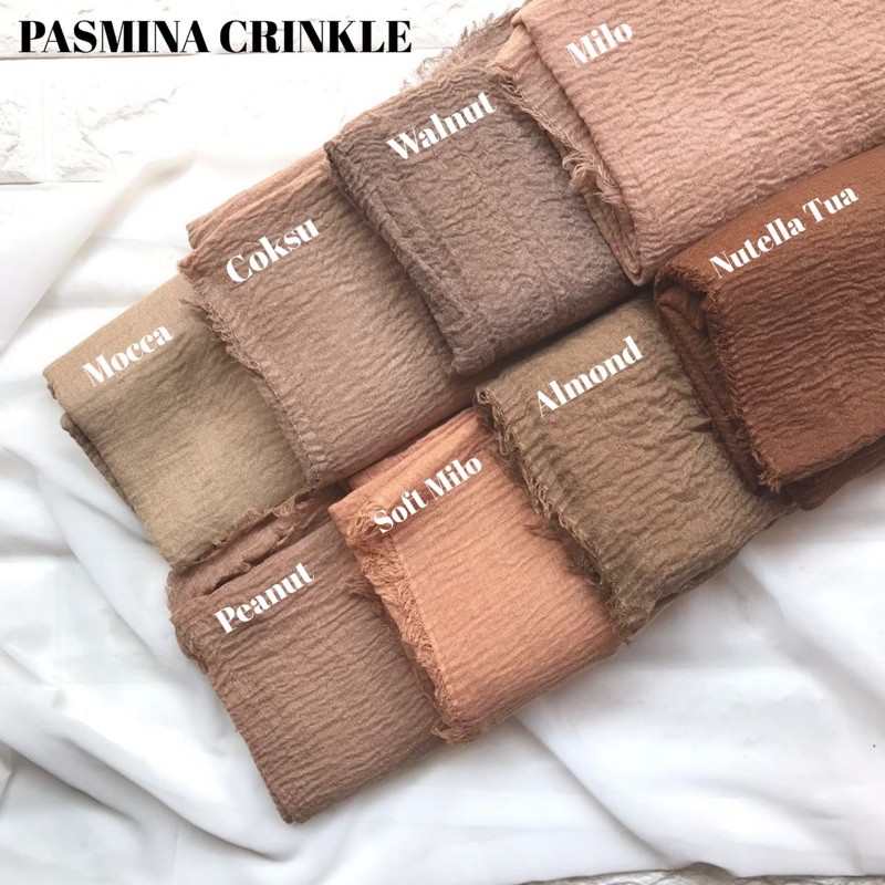 TERMURAH PASHMINA CRINKLE ORIGINAL TURKEY (1KG MUAT 11PCS)