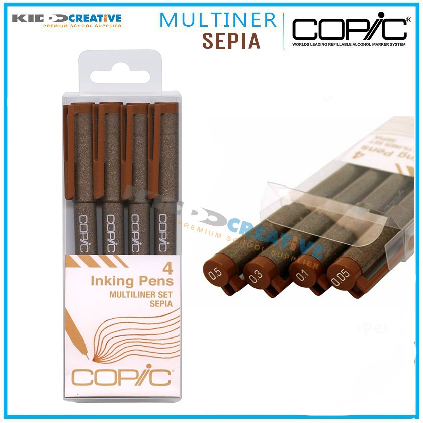 

COPIC MULTILINER SEPIA 4 Pc/Set
