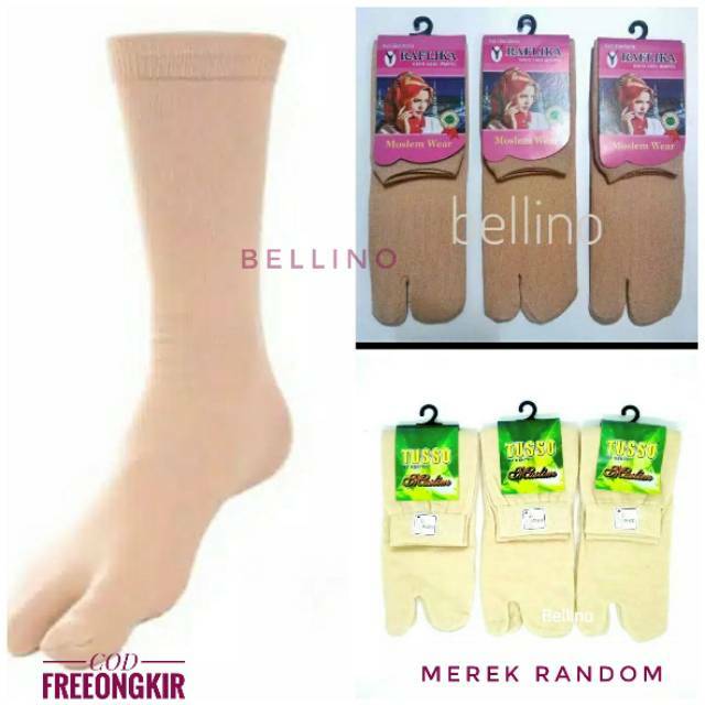 Bellino - Kaos Kaki Jempol Muslimah Panjang Sebetis Murah Berkualitas Kaos Kaki Cewek-2