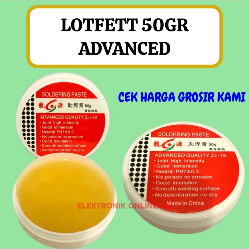 LOTFETT MINYAK PASTA SOLDER 50GRAM ADVANCED