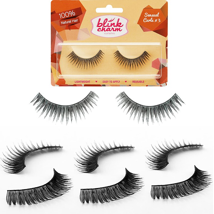 Blink Charm Eyelashes Sensual Curls (Isi 1 Pasang/4 Pasang) - Bulu Mata Palsu