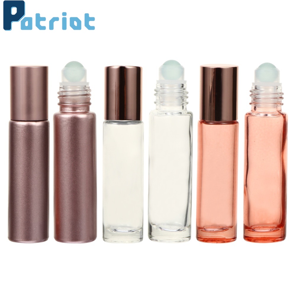 5ML 10ML Glass Roller Bottle/ Essential Oil Roller Ball Sub-bottle/Leak-proof Refillable Container Perfume Bottle