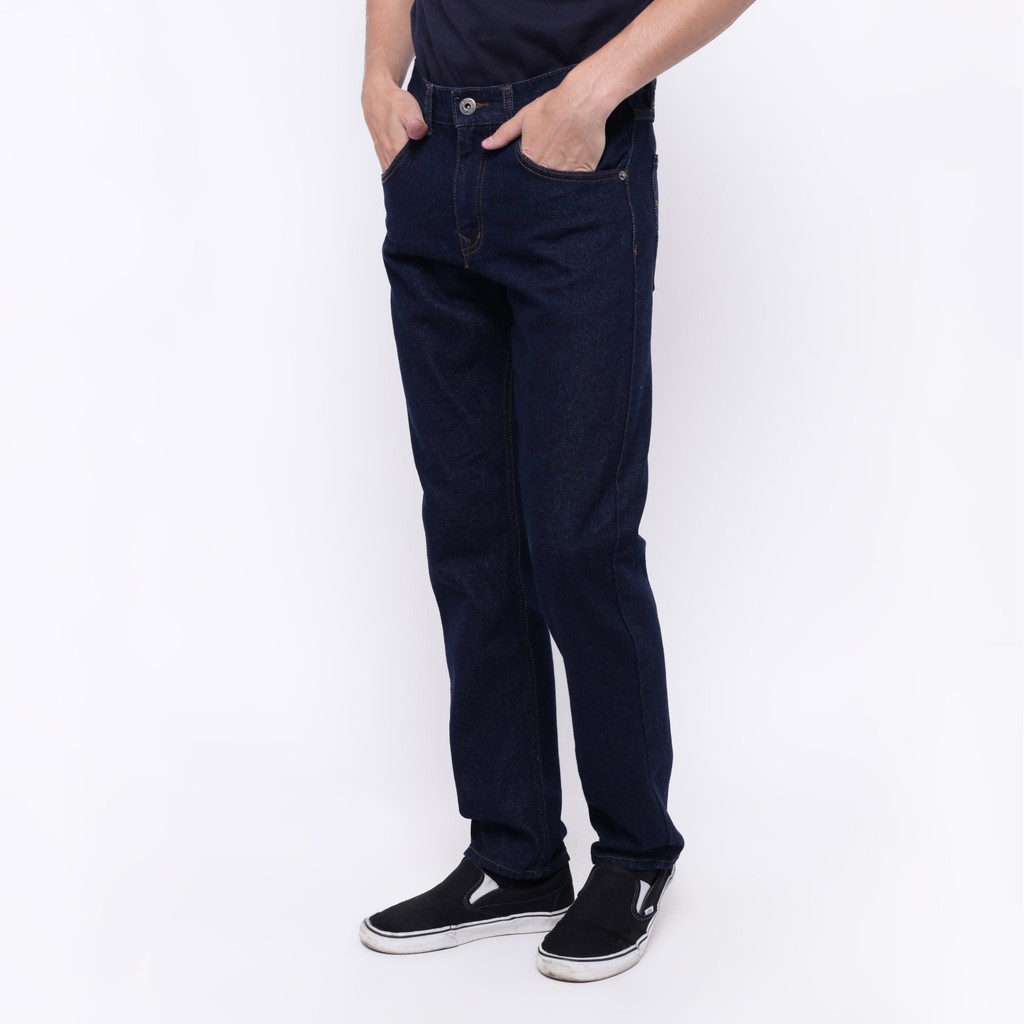 Edwin Celana Jeans Roma 05 Slim Fit Pria Panjang Biru Dongker Jeans