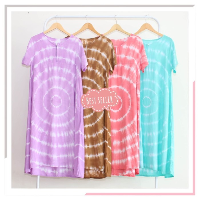 Girls ada Daster jumbo mini dress home dress katun baju hamil busui adem rayon Nih