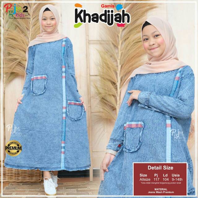 KHADIJA KIDS GAMIS JEANS ANAK ORI PGJ KIDS