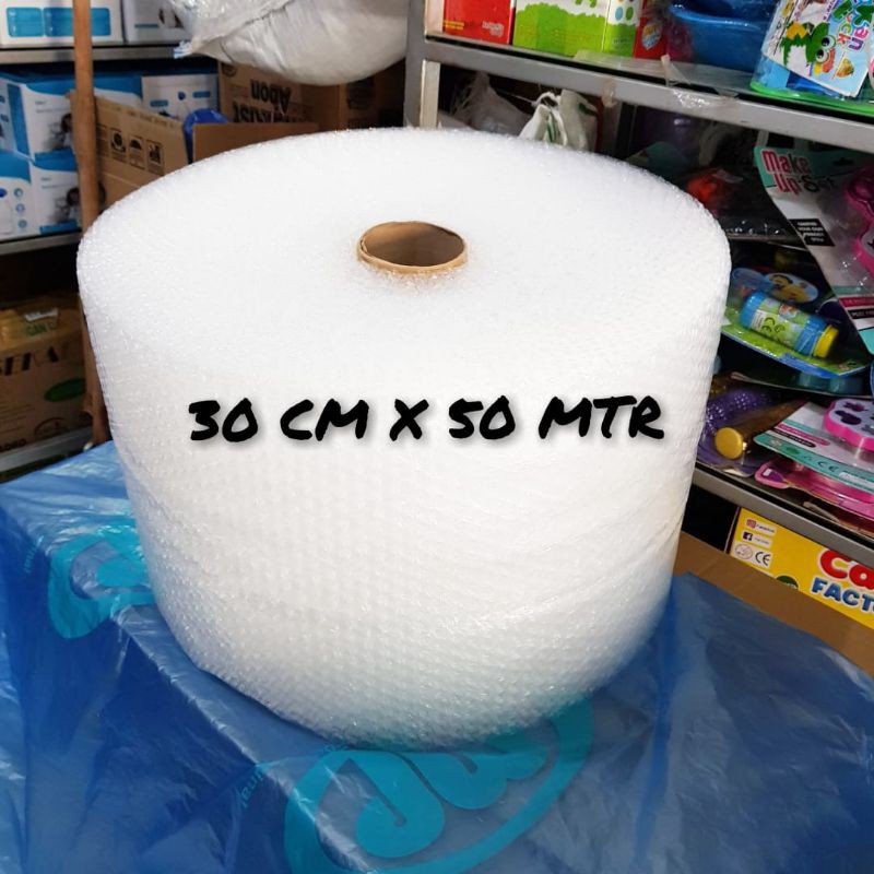 Bubble Wrap Ukuran 30CM × 50M ( Gosend Sameday Max 2 Roll, Gosend Instan Max 8 Roll ) s1