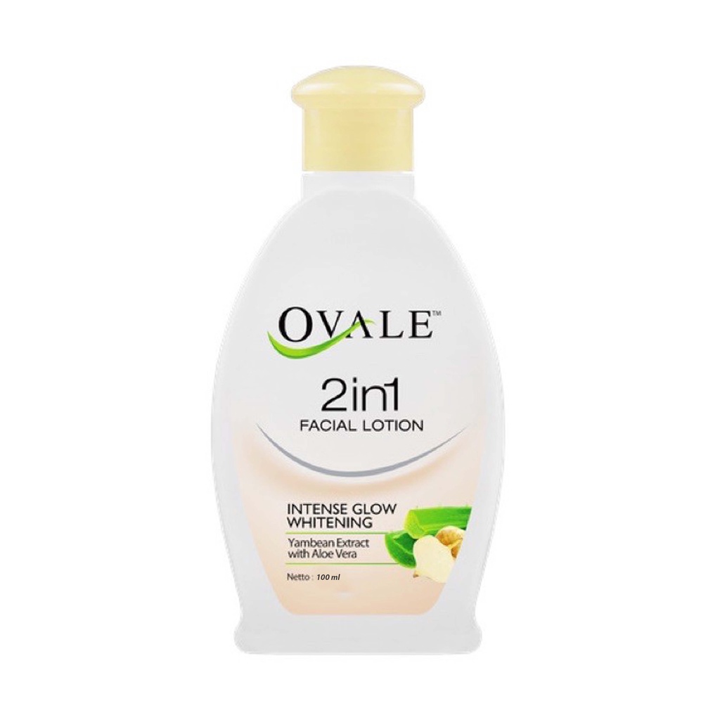 OVALE 2 in 1 facial lotion / Pembersih Wajah anti acne / intense glow whitening