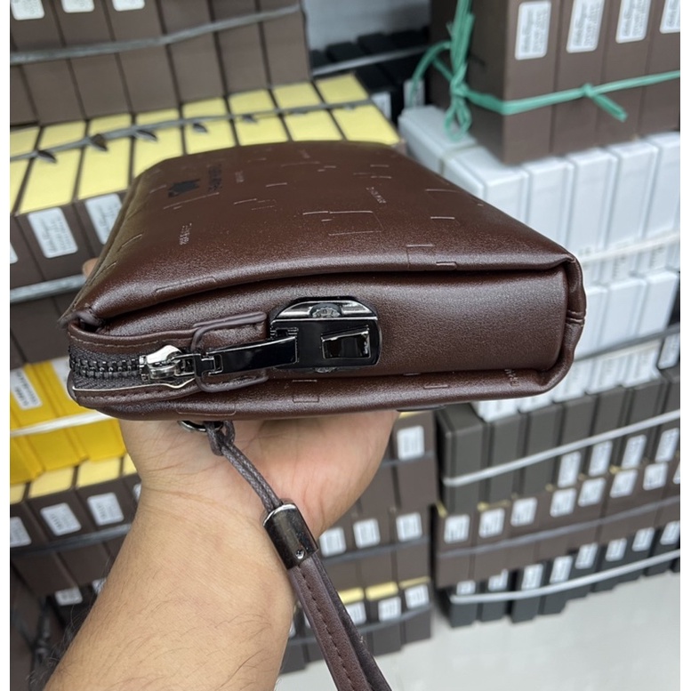 handbag braun buffel Leather Pria/Wanita Clutch Card Super Braun buffel