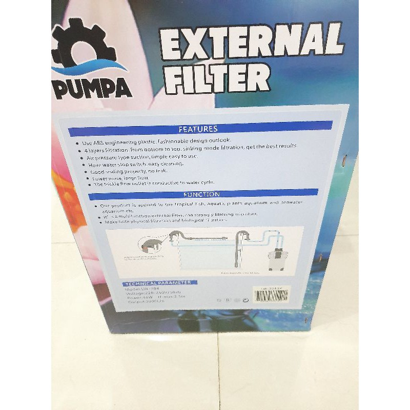 Pompa aquarium EXTERNAL FILTER PUMPA SUN SUN 304B