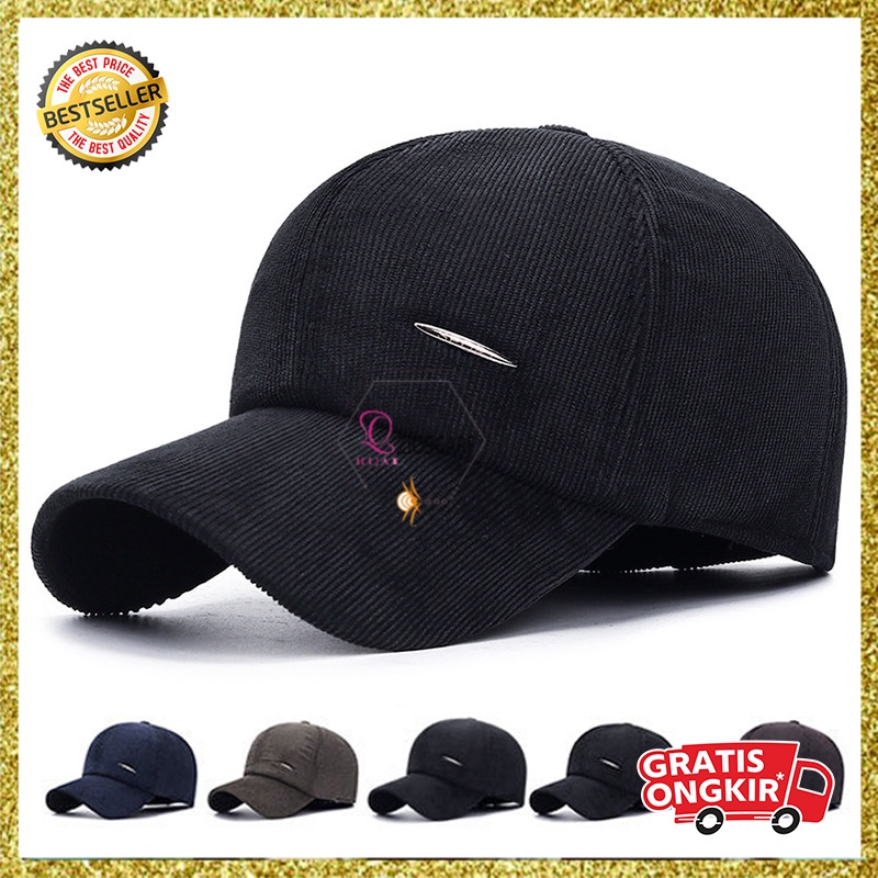 Topi Pria Wanita Baseball SPORT Aksen Penutup Telinga Fashion style korea Bahan Tebal TWH