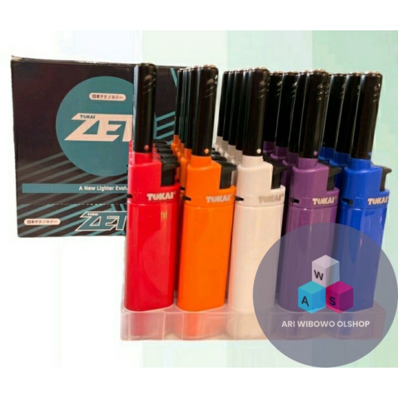 Korek Api / Gas Bara Tokai Zet / Biru-Merah-orange-ungu-putih ready stock