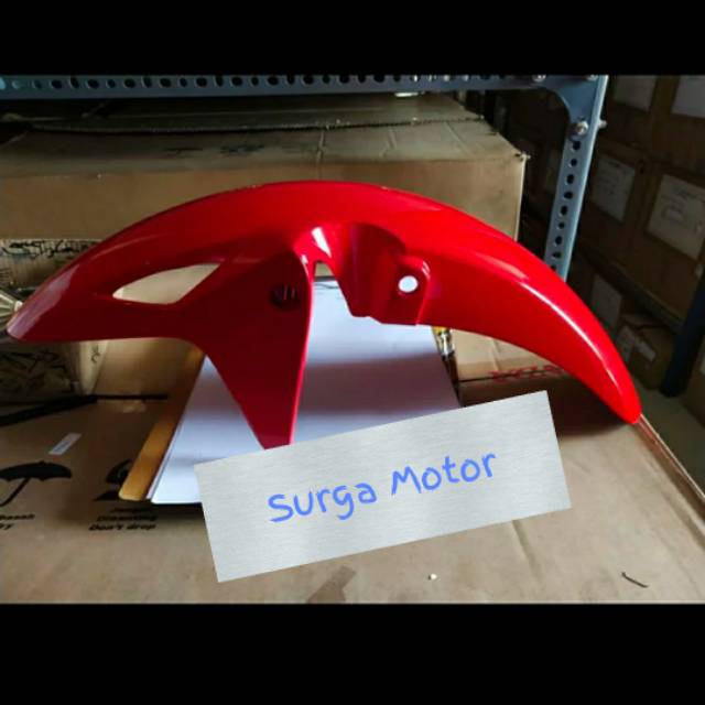 Spakbor slebor fender depan CB 150 R CB150R 150R lama old merah ASLI ORI HONDA AHM 61100-K15-900ZA 6