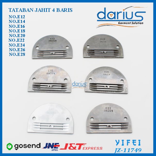 Piringan Needle Plate Plat Jarum Plat Gigi Mesin Jahit/YIFEI-11749 - E12-4