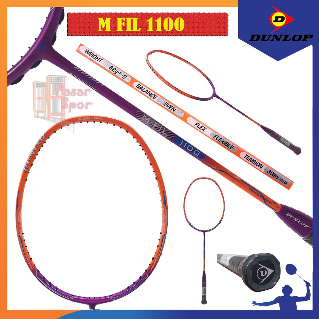 DUNLOP M FILL 1100 / MFIL1100 RAKET BADMINTON ORIGINAL