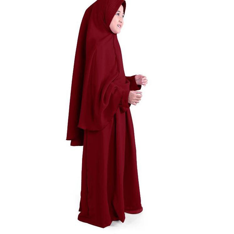 9.9 Bajuyuli Gamis Anak Syari Marun