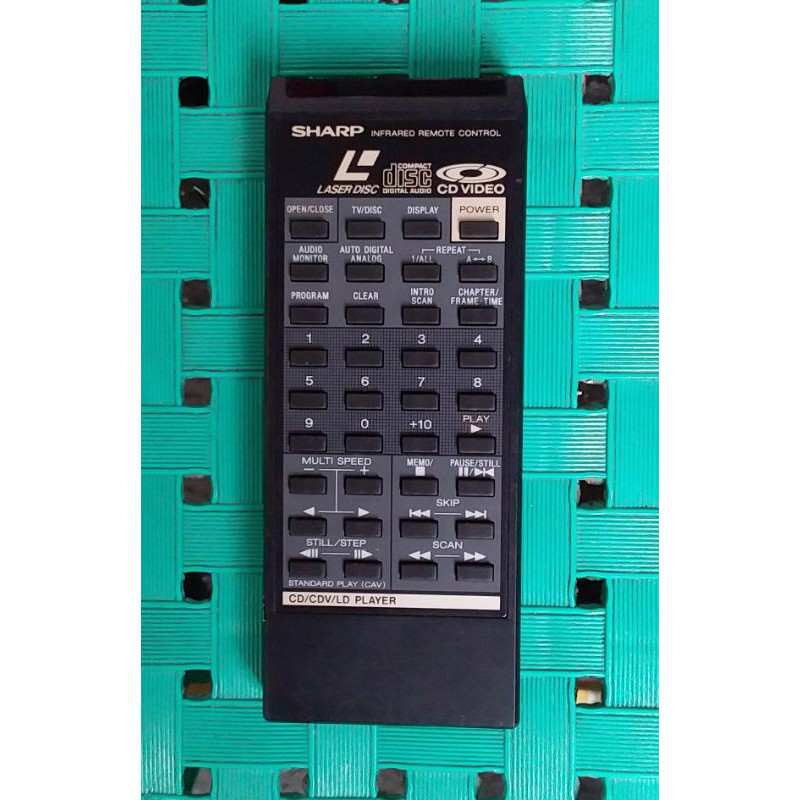 REMOTE LD PLAYER SHARP SERI MV-D2000 ORIGINAL