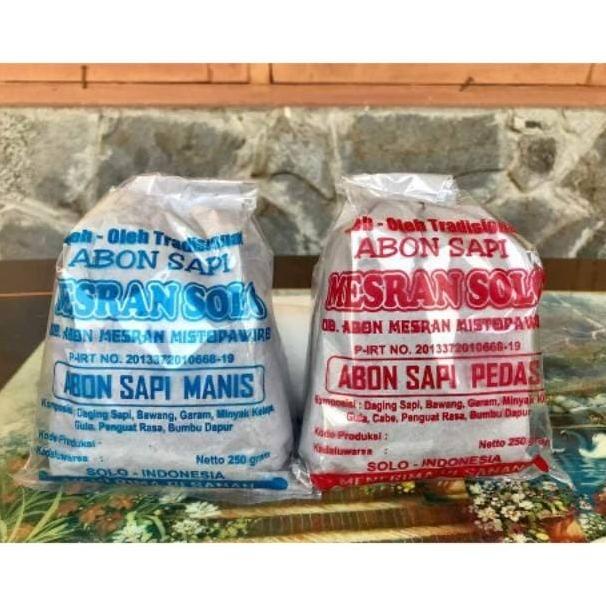 

ABON SAPI MESRAN SOLO MANIS / PEDAS 250G