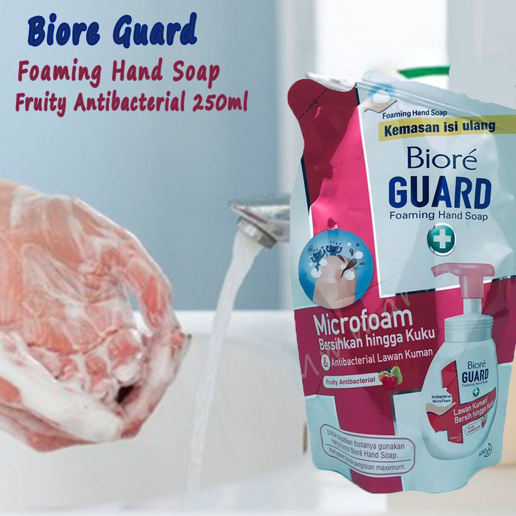 Biore Guard / Foaming Handsoap / Bodywash Fruity Antibacterial / 250ml