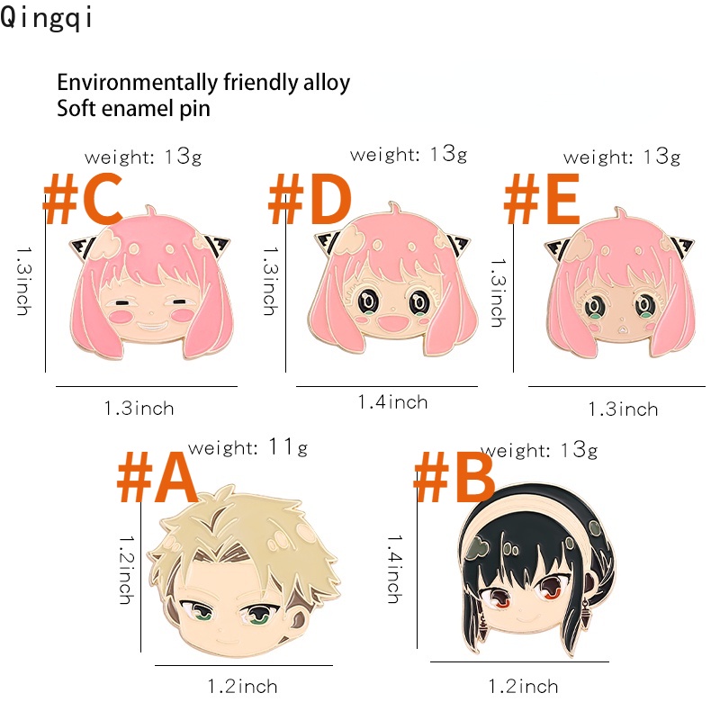 Bros Pin Enamel Bentuk Karakter Kartun Anime Jepang Spyxfamily Untuk Hadiah