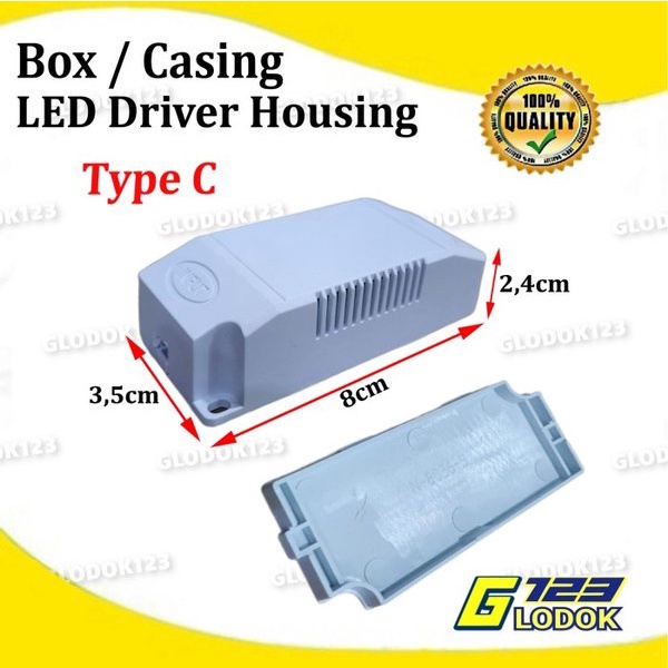 Kotak Box Casing Plastik Housing LED Driver Power Supply Panel Light