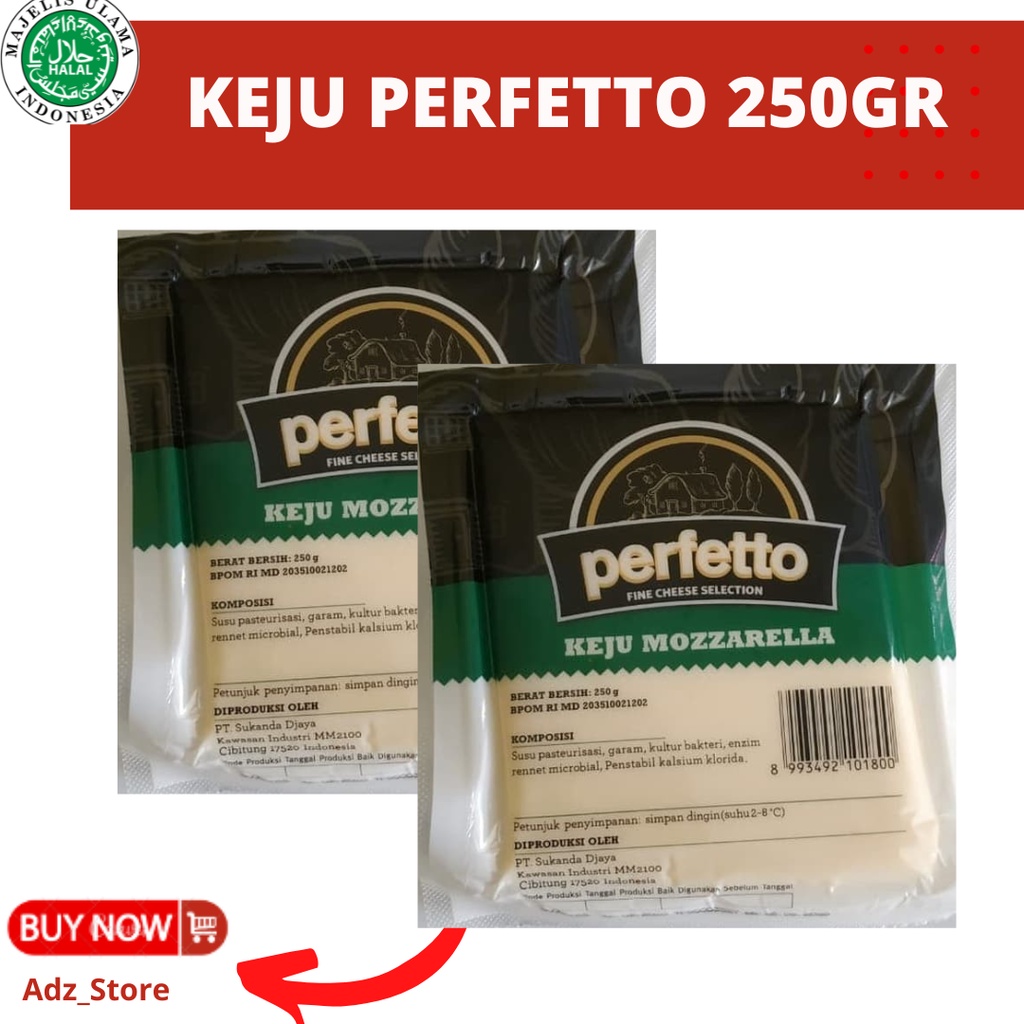 

Keju Mozarella Perfetto Murah 250gram