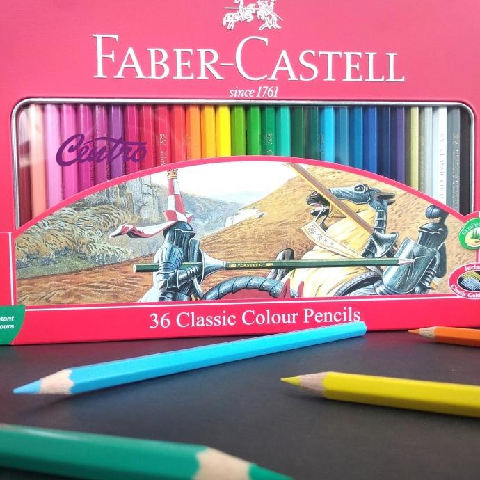 

gunturputra39 Faber Castell 36 Classic Colour Pencil Pensil Warna Tin Case TERLARIS TERPERCAYA ORIGINAL