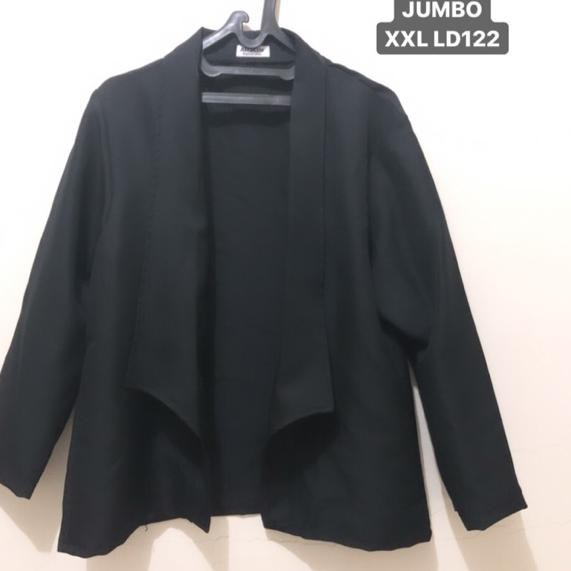 ↕ Blazer Hitam Jumbo Wanita XXL LD122 Blazer Hitam Bigsize Blazer Kantor Jumbo Blazer Formal Jumbo