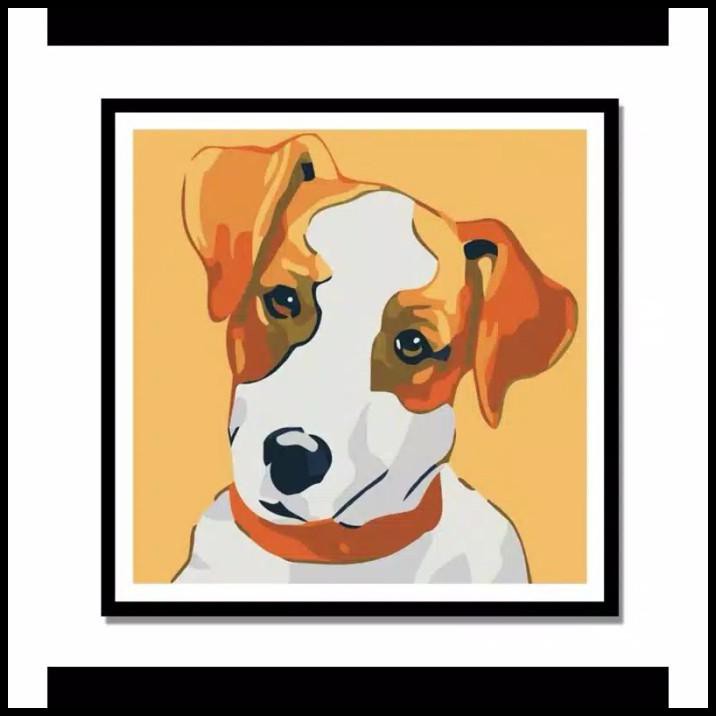 

Promo Children Canvas Cl 9- Painting Numbers - Kanvas Anak - Belajar Melukis - Dog A