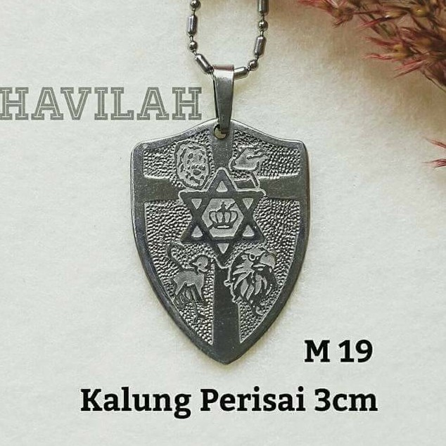 Kalung Profetik Monel Anti Karat Aksesoris Kristen Bahtera Mahanaim