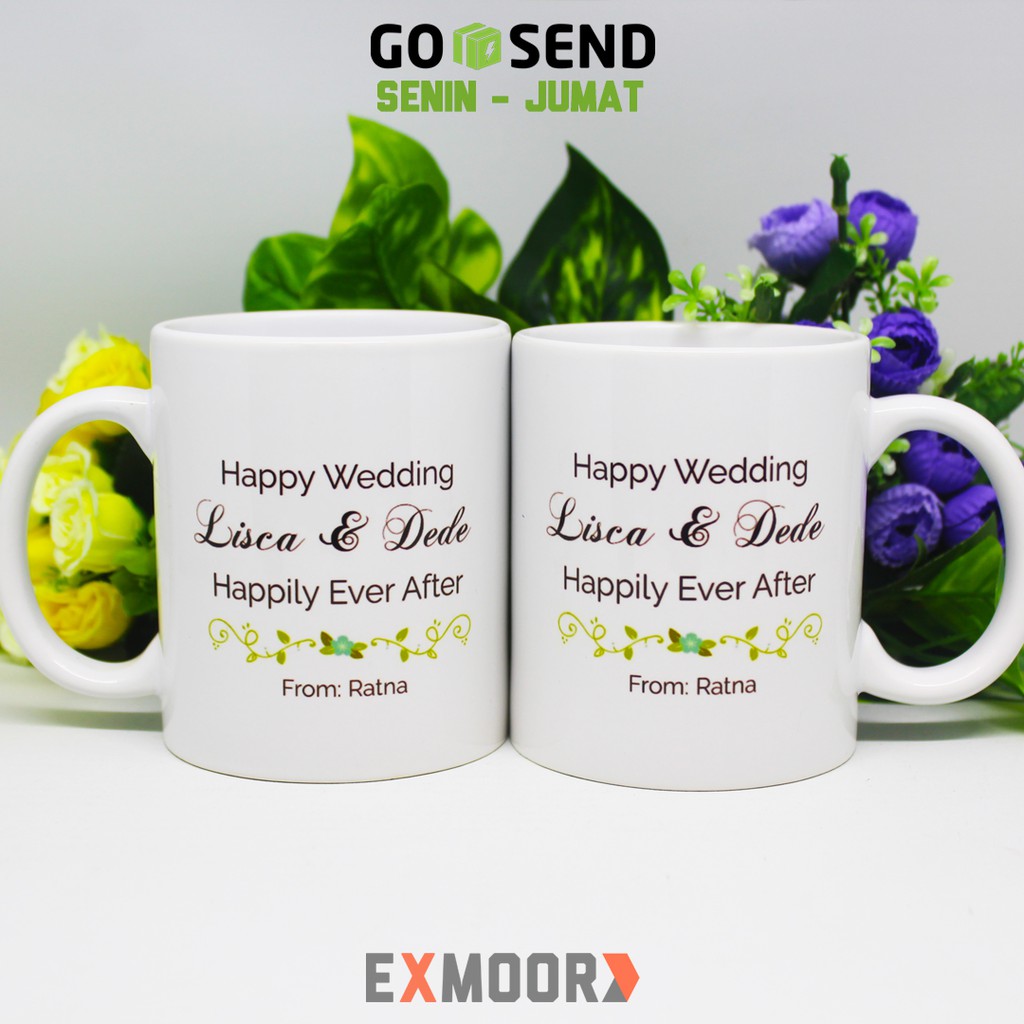 Mug Couple Pengantin Lampung untuk Kado Pernikahan