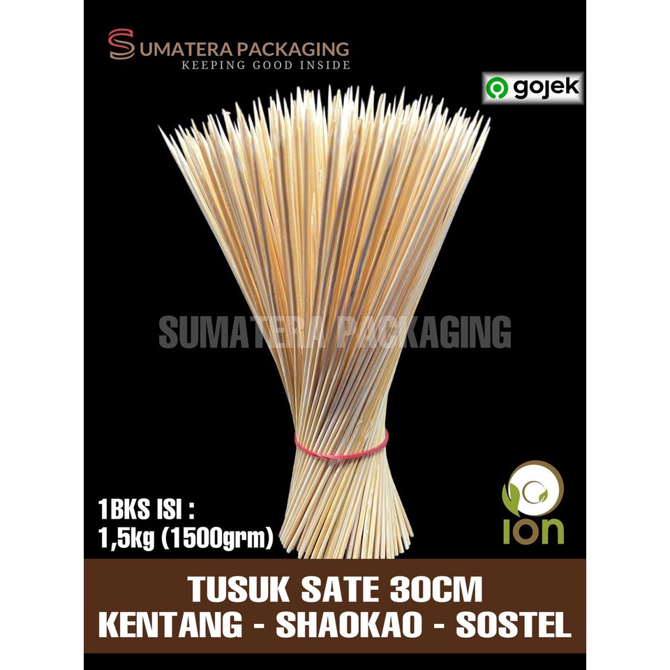 Tusuk Sate 30cm Sostel /Shao kao /Kentang / Grosir/ MEDAN