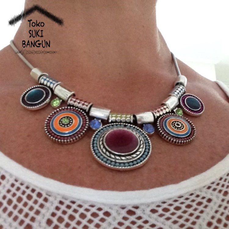 NL-003 Kalung Wanita Fashion Aksesoris Necklace Women Pendant Bohemia